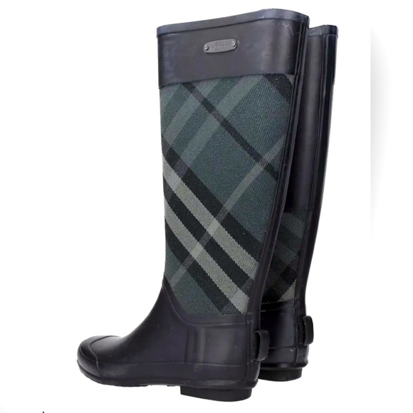 Burberry Clemence Check Rain Boots - Picture 1 of 3